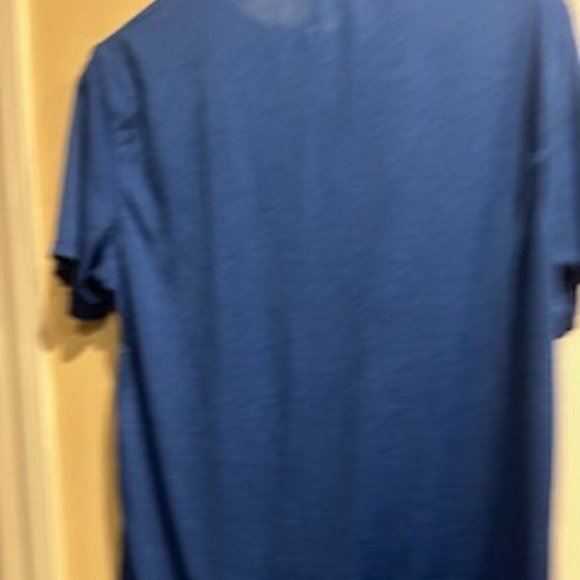 Men's T-Shirt Tee Dri Star Blue Size Large (42-44) Short Sleeve Active Wear - Picture 3 of 4